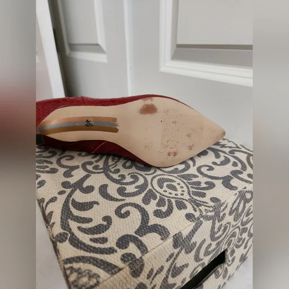 Sam Edelman Fraya Croc-Embossed Knee High Boots - Picture 7 of 8